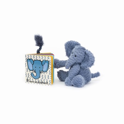 Jellycat If I Were An Elefante Board and Fuddlewuddle Elefante Medium | SNHA-79432